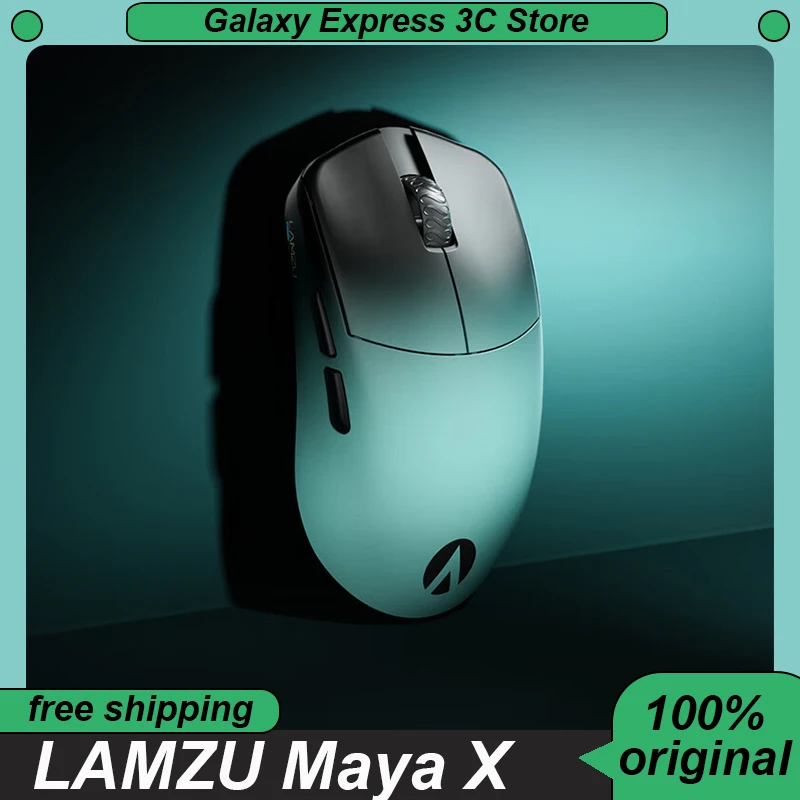 LAMZU Maya X AIMLABS Gaming Mouse 2.4G AURORA Wireless Mouse Original PAW3950 8K Hz Polling Rate Lightweight Gamer Mouse Custom