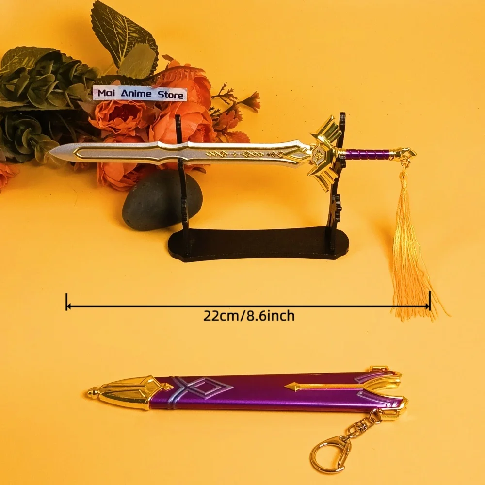 8.6in زيلدا كاتانا معدن أصلي ساموراي صابر دمشق السيف الأرجواني زيلدا أنيمي الحجم الحقيقي اليابانية كاتانا نينجا سكين لعبة هدية