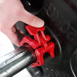 Barbell Coleiras Com Clipes De Bloqueio, Bar Padrão, Haltere, Clipes De Bloqueio, Levantamento De Peso, Ginásio De Fitness, Musculação, 50mm De Diâmetro, 1Pc 12 principais vendas barra para halteres com rosca - №11