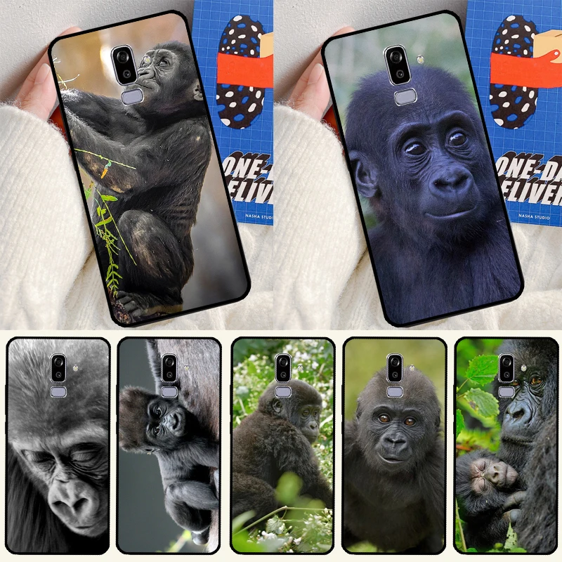Чехол с рисунком обезьяны и гориллы для Samsung Galaxy J7, J5, J3 2017, A3, A5, J1 2016, J4, J6, A6, A8 Plus, J8, A9 2018