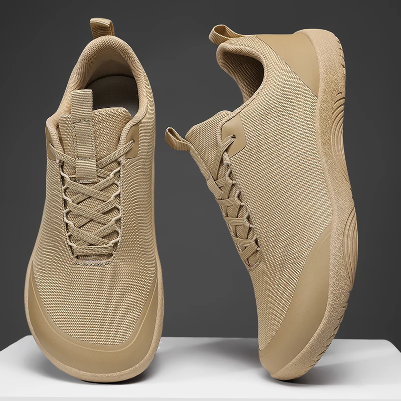 New Wide-toe Men's Shoes Casual Soft Sole Wide-Toe Shoes Walking Sneakers Breathable Mesh Comfortable Barefoot Shoes Big Size 48