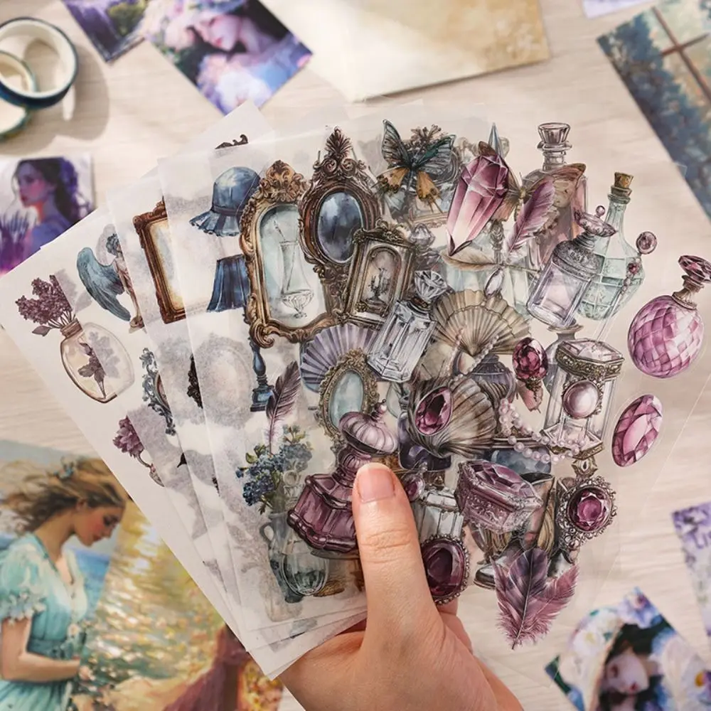 

124 Pcs DIY Collage DIY Scrapbooking Pack Handmade Exquisite Material Paper Combo Kit Creative Junk Journal Decor Set