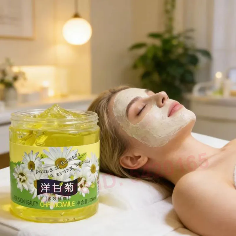 500ml Chamomile Ice Crystal Gel Can Be absorbed Make Foundation Mask Moisturize Firming Beauty Salon Big Bottle