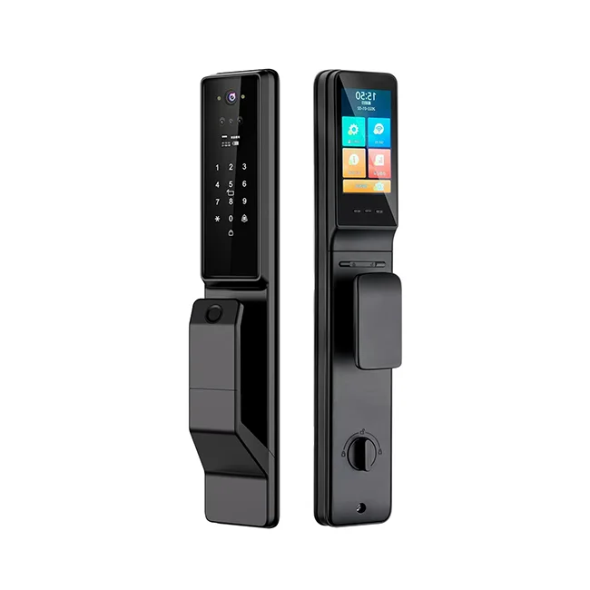 

2024 New Tuya T31 Smart Door Lock 3D Face Recognition Real Time Video Built in HD Camera Tuya WIFI Smart Door Lock