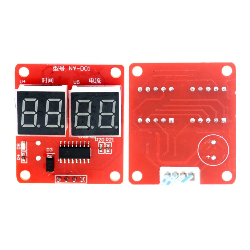 Panel Controlador de tiempo y corriente de soldadura por puntos, amperímetro de sincronización, placa de Control, soldadores por puntos, pantalla