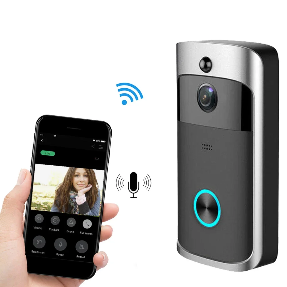 Home Wireless Video Doorbell Smart Door Bell Designs For Wifi Door Bell