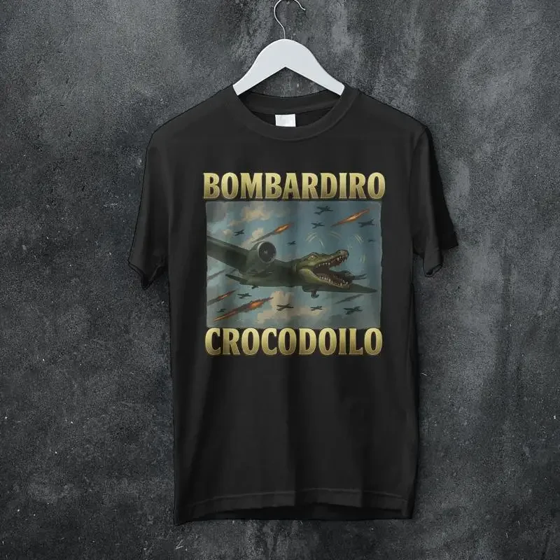 Camiseta divertida de meme italiano bootleg de Ardilo Crocodilo Trulalero Trulala, estilo Brainrot, a la moda, Ardino Crocorino