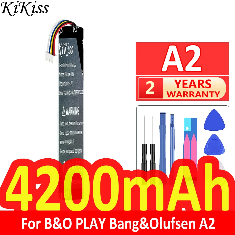 4200mAh KiKiss Powerful Battery For Bang&Olufsen BeoPlay A2 Active BeoLit 15 17 Speaker