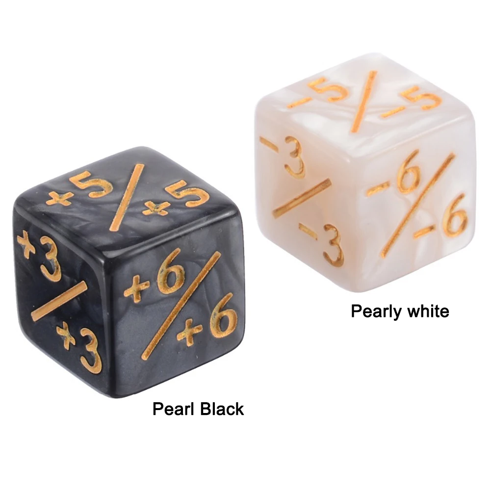 10 Pieces 6 Sided Counters Dice Toy Gathering Game Counters Token Dice Stats Dice Counters Compatible with CCG/Card for Adults