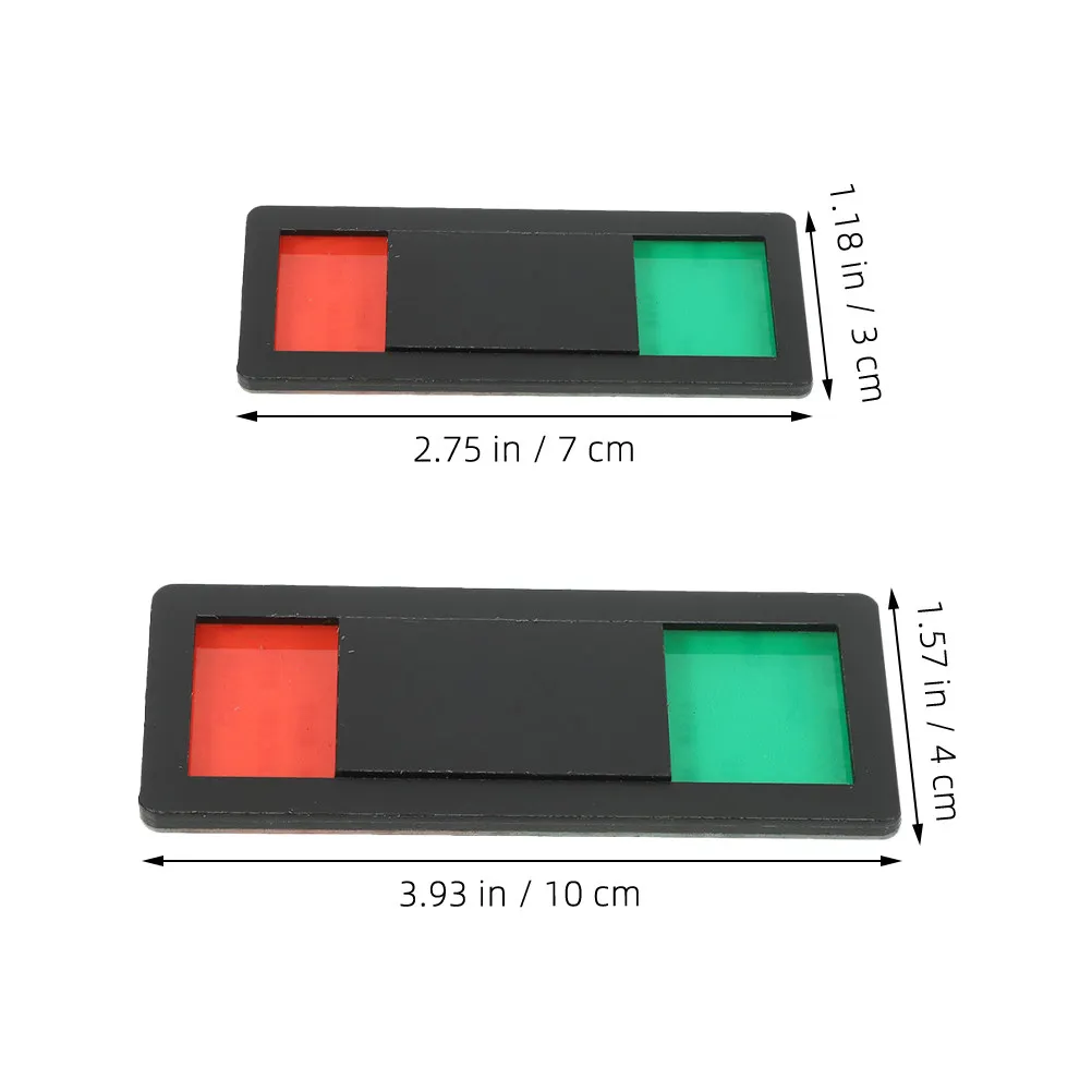 2Pcs Office Indicator Sign Restroom Conference Room Do Not Disturb Vacant Occupied Sliding Door Privacy Signboard Self Adhesive
