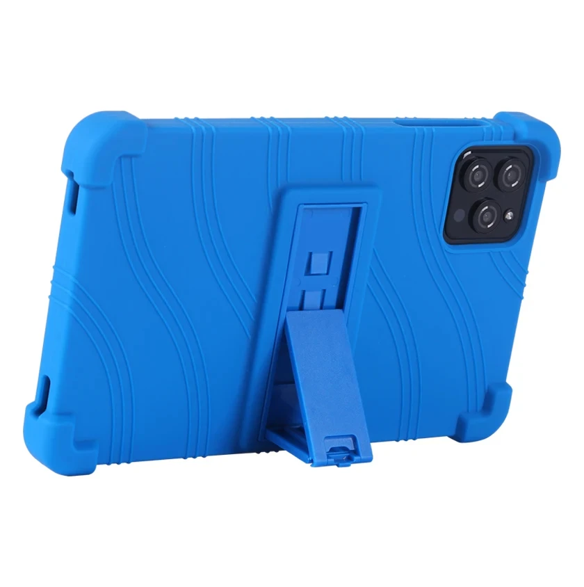 4 tebal Cornors penutup silikon dengan Kickstand untuk PRITOM Tronpad B8 Case 8 "Tablet PC pelindung Funda newisi VOLENTEX L8