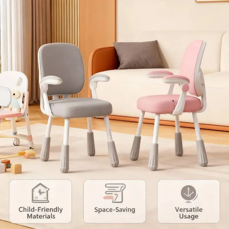 

Height Adjustable Children Kids Ergonomic Desk Chair Posture Correction Back Support Swivel Student Study Seat Home School