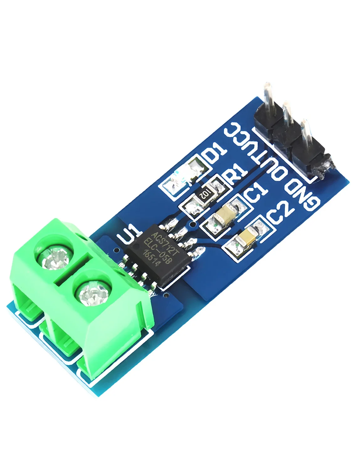 1-2 szt. Moduł czujnika prądu Halla ACS712, zakres 5A 20A 30A, moduł pomiaru prądu ACS712ELC z wskaźnikiem zasilania dla Arduino — zdjęcie produktu 7