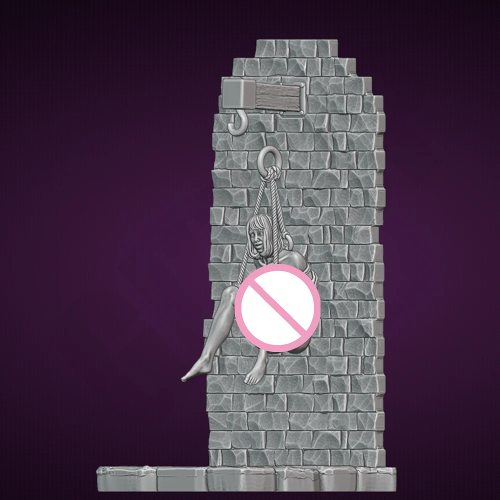 

1/24 сексуальная цепочка для раба NSFW, фигурка из смолы, игрушка, неокрашенная кукла GK, в разобранном виде, 3D принт в сборе, миниатюрная игрушка-статуя снижения