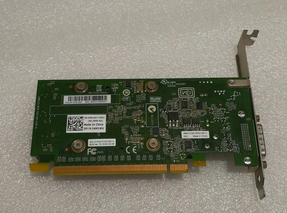 Cartão adaptador 4m1wv nvs300 grafik pcie 512mb