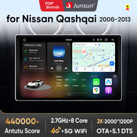 Junsun V3 Plus 2K Android 13 Wireless CarPlay Android Auto Car Intelligent Systems for Nissan Qashqai J10 2006 - 2013 Autoradio