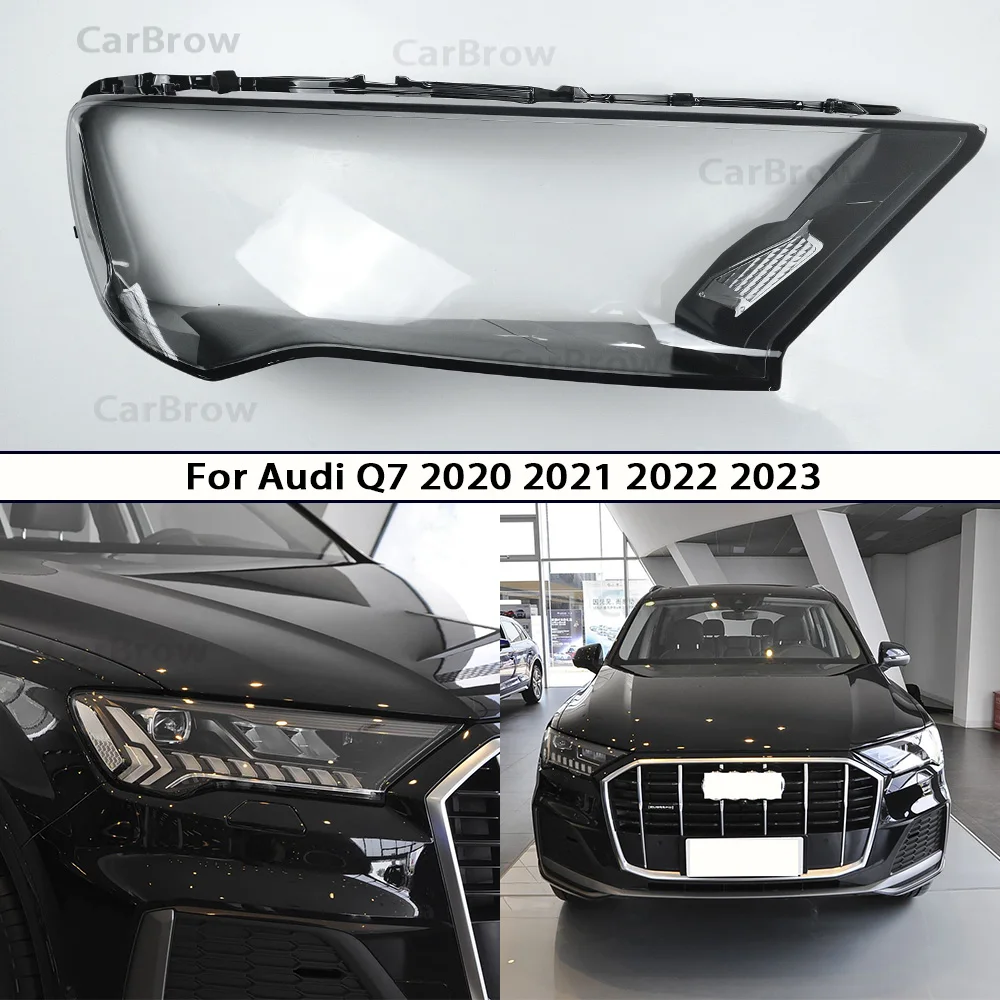 

Передний фонарь автомобиля, замена оригинального абажура для Audi Q7 2020 2021 2022 2023, крышка фары, прозрачный корпус фары