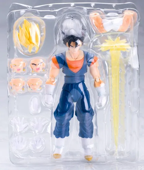 مجسم أصلي من Bandai S.H.Figuarts SHF موديل 100% مجسم أكشن حصري-سوبر سايان فيجيتو 1.0 من لعبة هدية "دراجون بول زد"