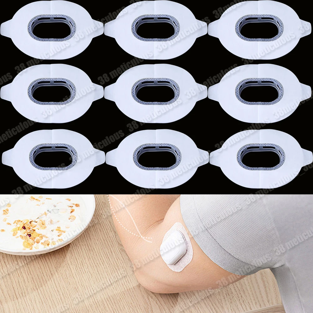 10-100x Waterproof Adhesive Tape Fixed Sticker for Sibionics GS1 Sensor Reinforced Dynamic Blood Glucose Monitoring Sensor Cover