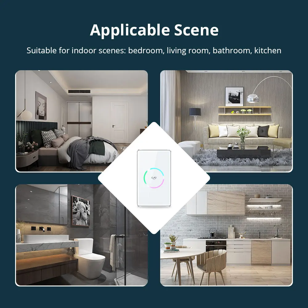 Zemismart Tuya สวิตซ์คลื่น WiFi ที่มีการขัดจังหวะพวกเรากลางรองรับการควบคุมด้วยเสียงผ่าน Google Home