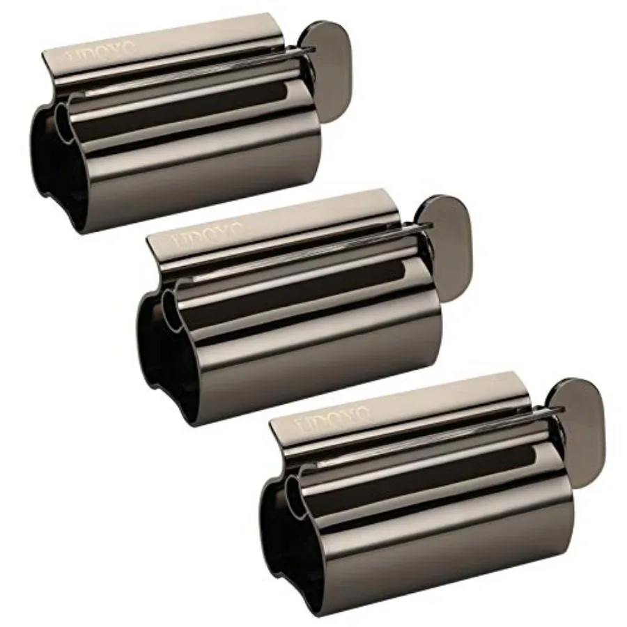 

Toothpaste Squeezer - Metal Tube Squeezer Stainless Steel Tube Wringer UDQYQ Toothpaste seat Holder Stand 3 Pack
