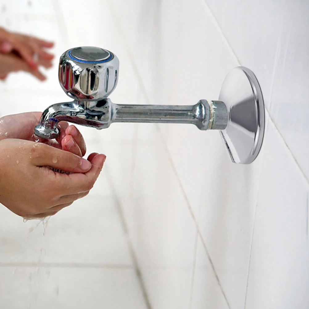 

3pcs Faucet Covers 15mm Hole Snap Design Plastic Metal Waterproof Kitchen Bathroom Wall Pipe Covers Decorative Valve