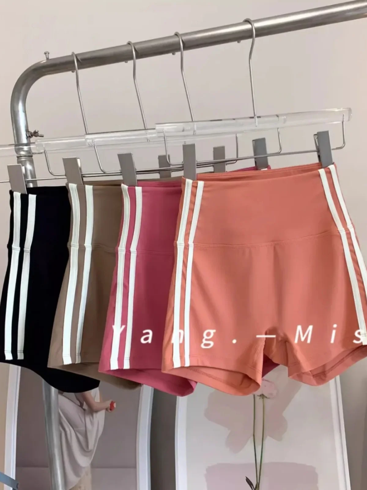 

Cool High Waist Sports orts Women's Thin Tight Tummy Control Butt Lifting Yoga Fitn Tee-quarter Length Pants Summer