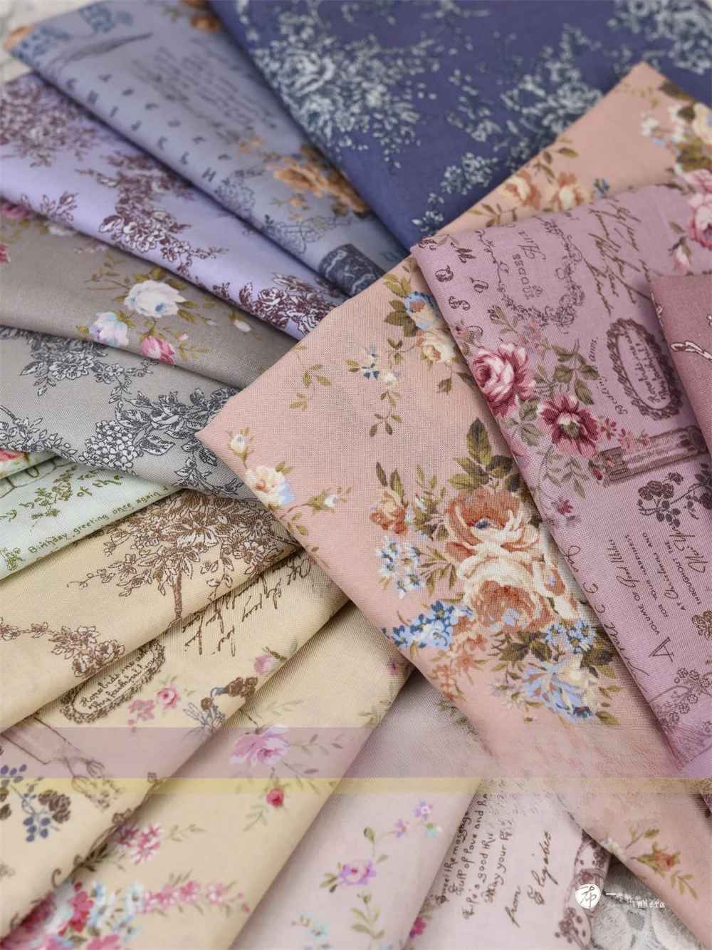 

Handmade Cotton Patchwork Rose Message Fabric DIY Home Sponge Pad Material 100% Cotton Content J6