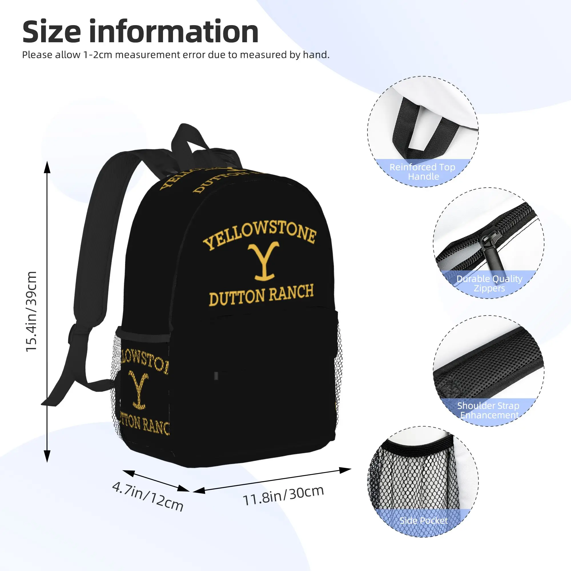 Yëllowstone Dütton Ranch Backpack Hot Sale Daypack Large Capacity Boys Girls BookBag Shoulder Bags for Men Women School Bag