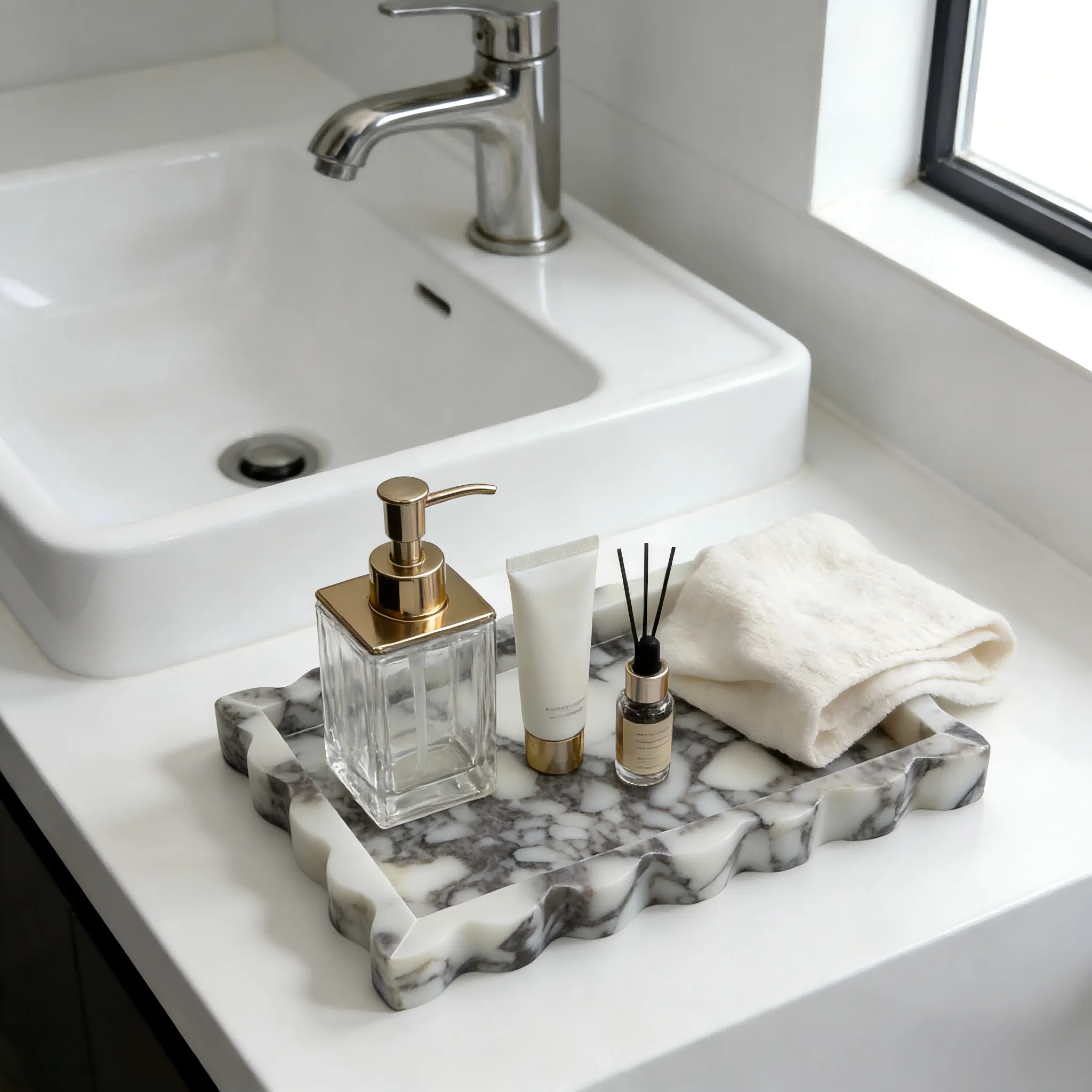Calacatta Viola Gegolfde Marme - Marble Serving Board recensie en prijs