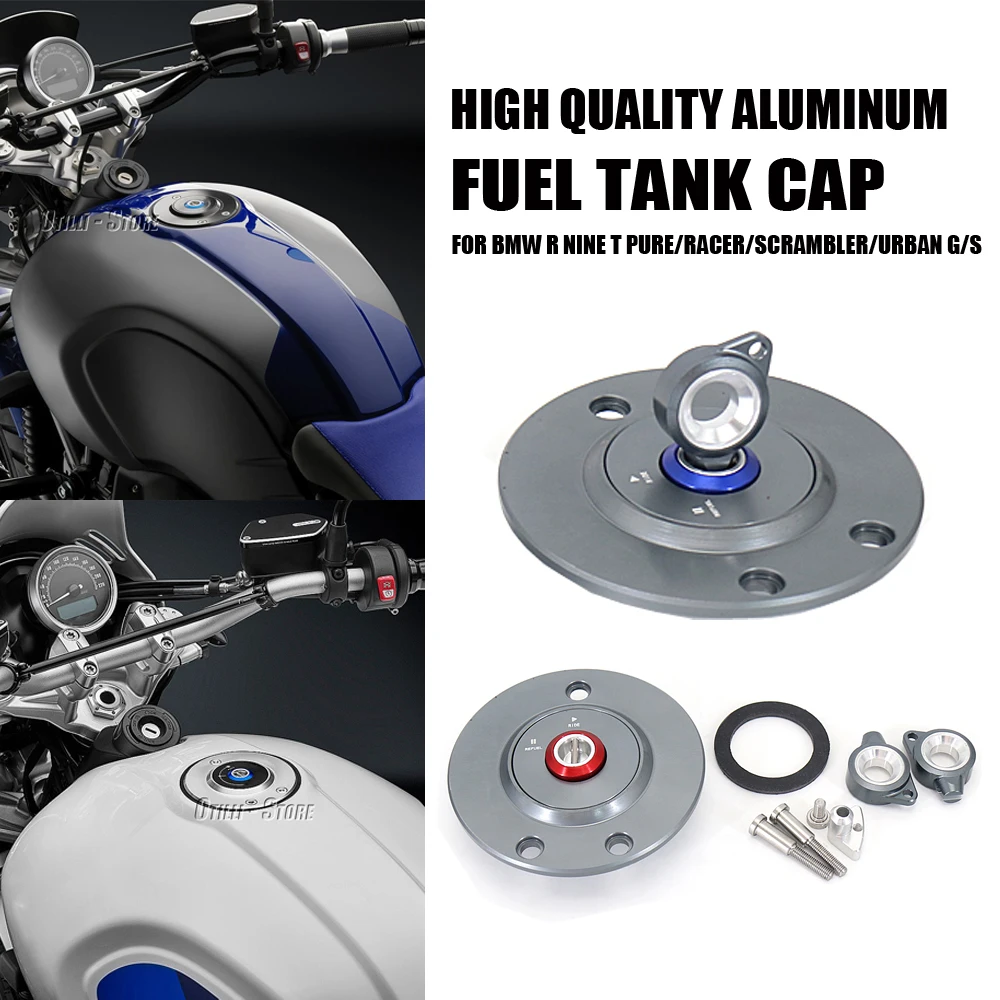 

Motorcycle CNC Fuel Engine Tank Cap Cover For BMW R9T R NINE T NINET Pure RNINET Racer R nineT Scrambler Rninet Urban G/S