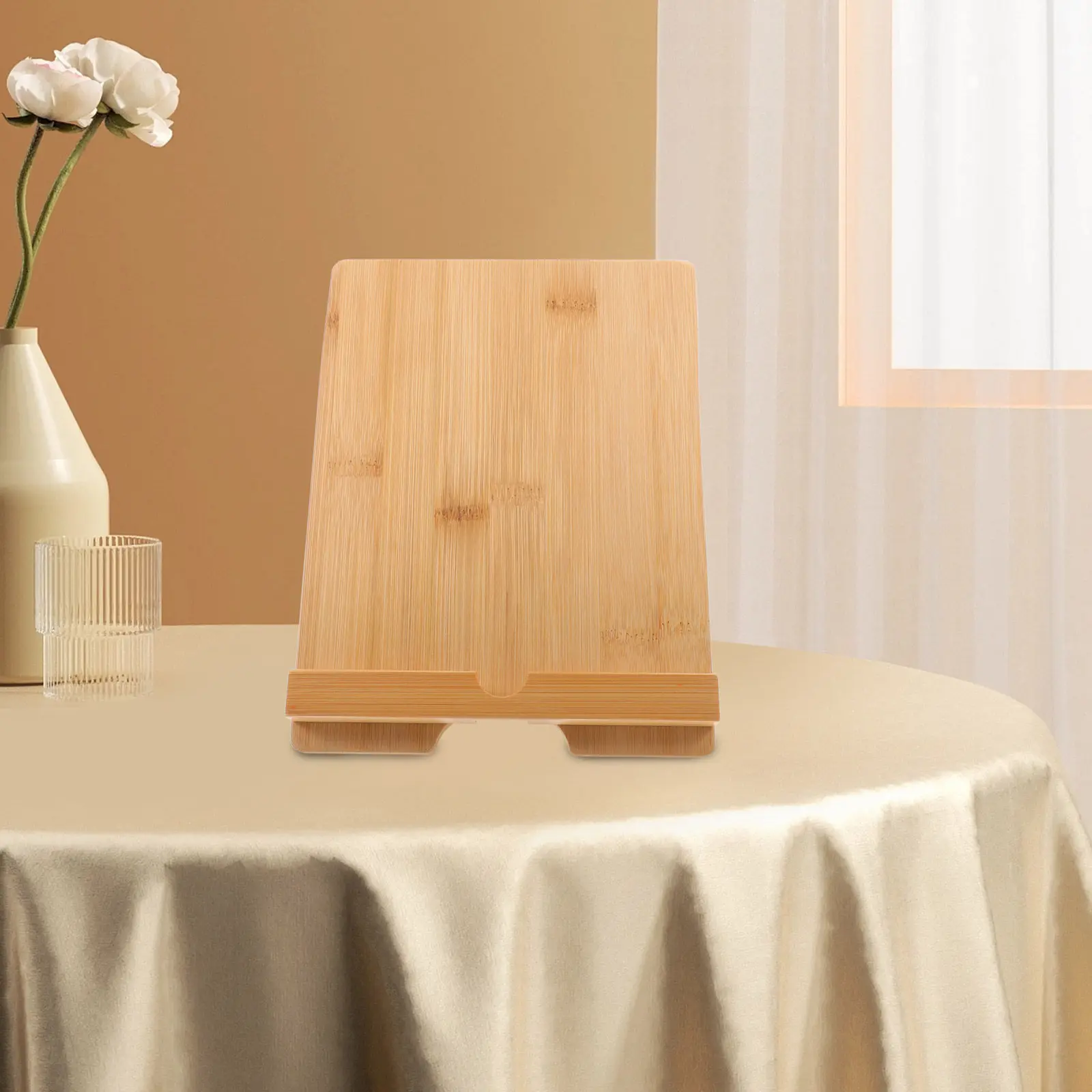 Support de menu en bambou, porte-panneau de table minimaliste pour bureau, restaurant, magasin