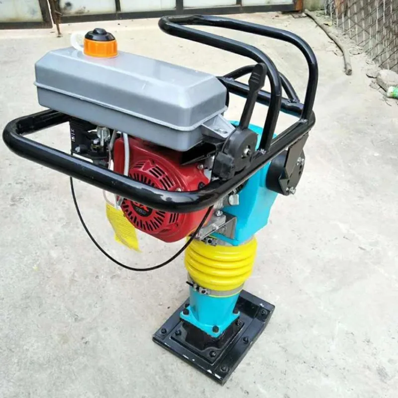 Gasoline impact rammer foundation