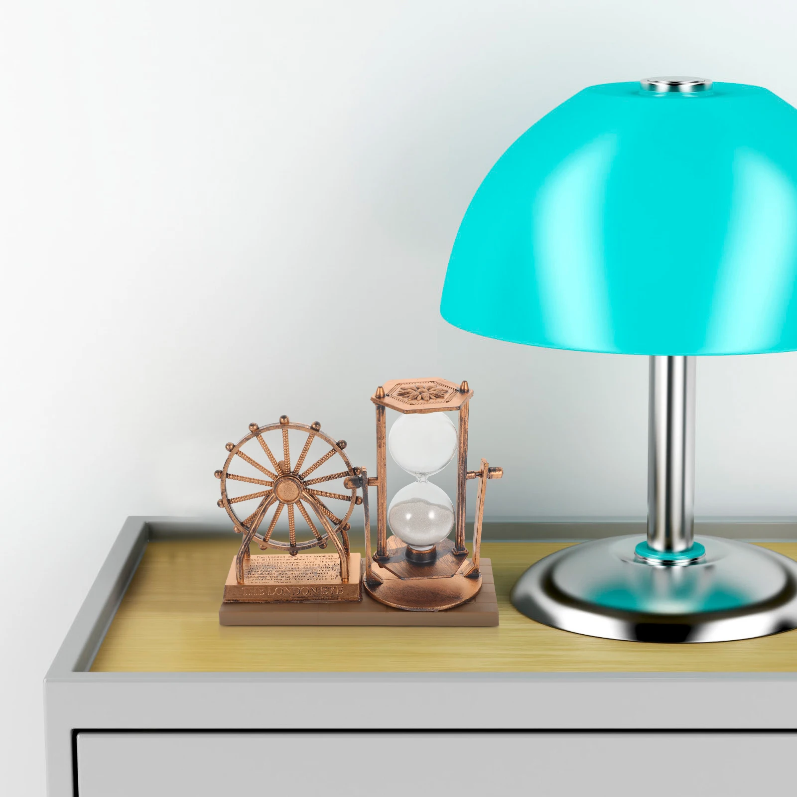 خمر عجلة فيريس الساعة الرملية الذهبي سطح المكتب ديكور للمنزل مكتب مقهى الديكور الرمال الموقت #6