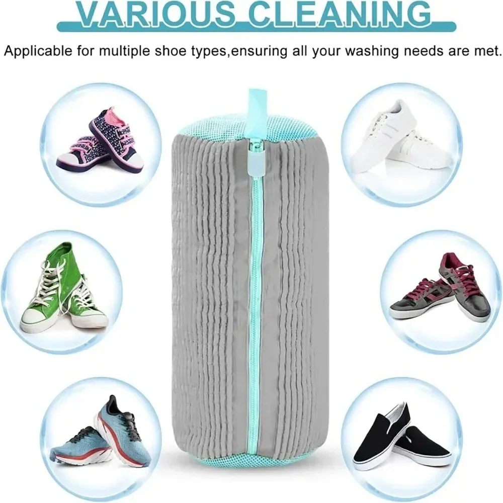 Shoe Washing Machine Laundry Bag Reusable Durable Machine Washable Laundry Bag With Zipper Sneaker Cleaning Protective Bag Large image 6