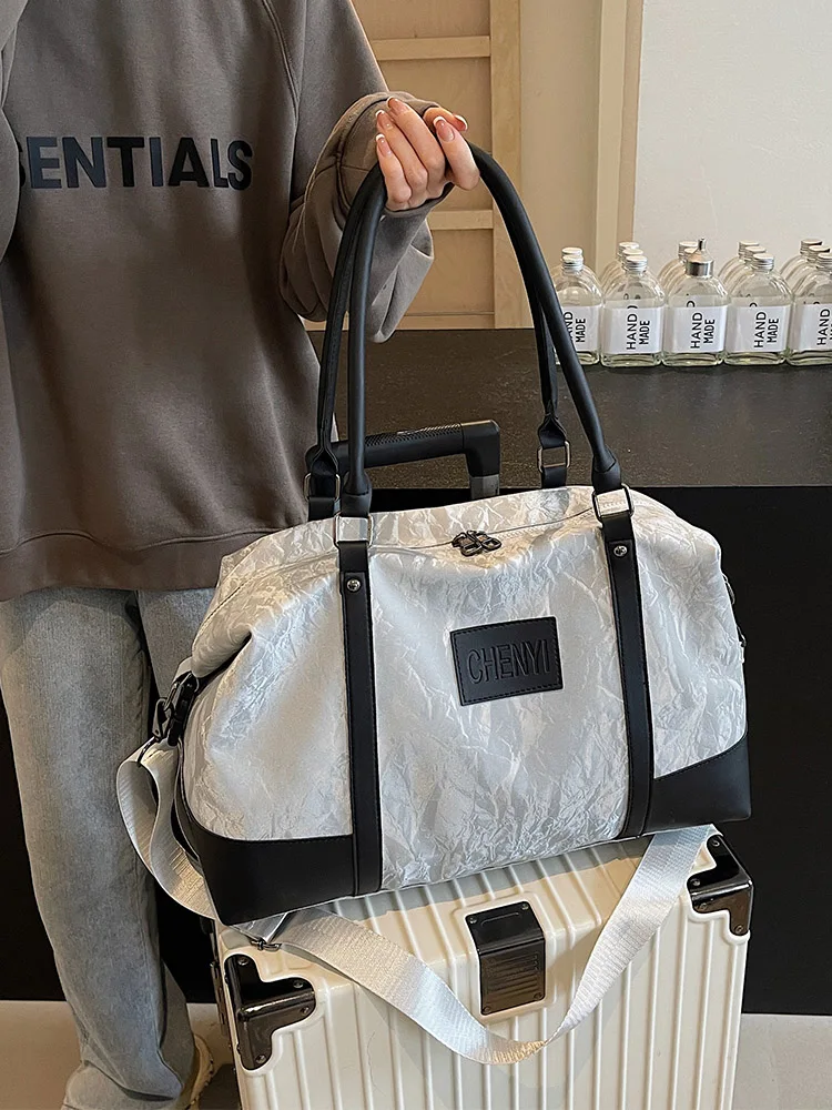 

Легкая холщовая сумка-тоут для коротких поездок и деловых путешествий, большая вместительная женская сумка для активного отдыха и фитнеса