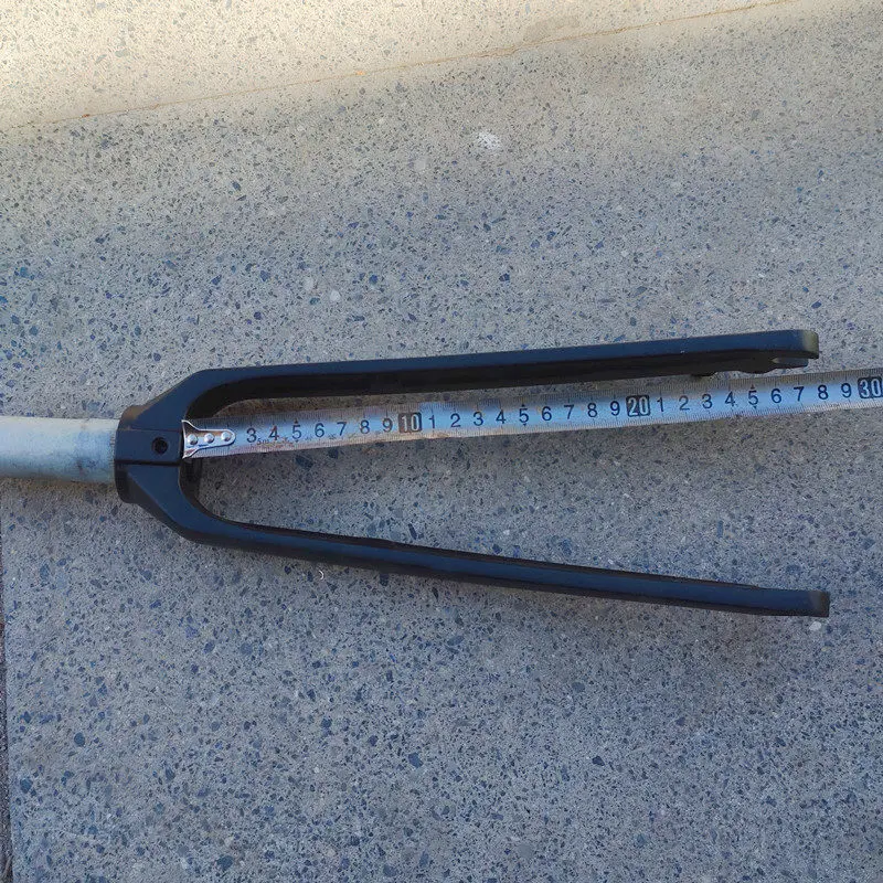 20 Zoll Scheibenbremsen-Vorderradgabel aus Aluminiumlegierung, starre Gabel, 406 Faltrad, Lithium-betriebene Fahrradgabel, zahnlos, 28,6 mm, 100 mm Gabel – Detail 2