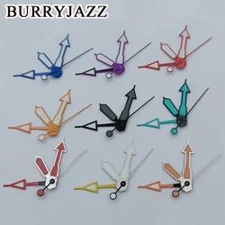 BURRYJAZZ NH34 GMT Watch Hands Black Blue White Orange Red Hands Green Luminous