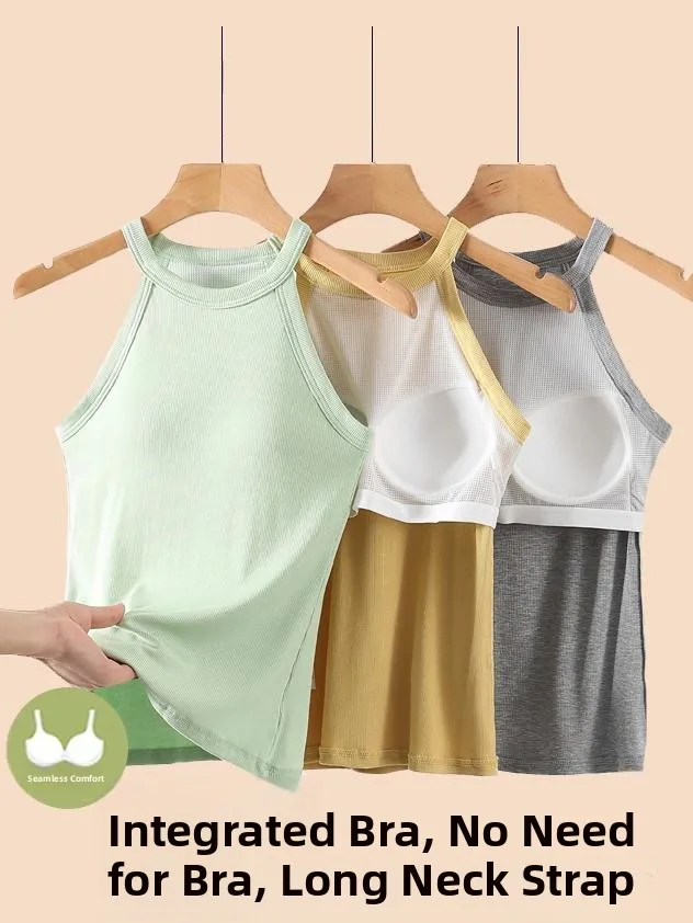 

Летний женский топ-майка 2025 с бретельками и встроенными чашечками, облегающий, для ношения как нижний слой или как самостоятельный верх, из модала