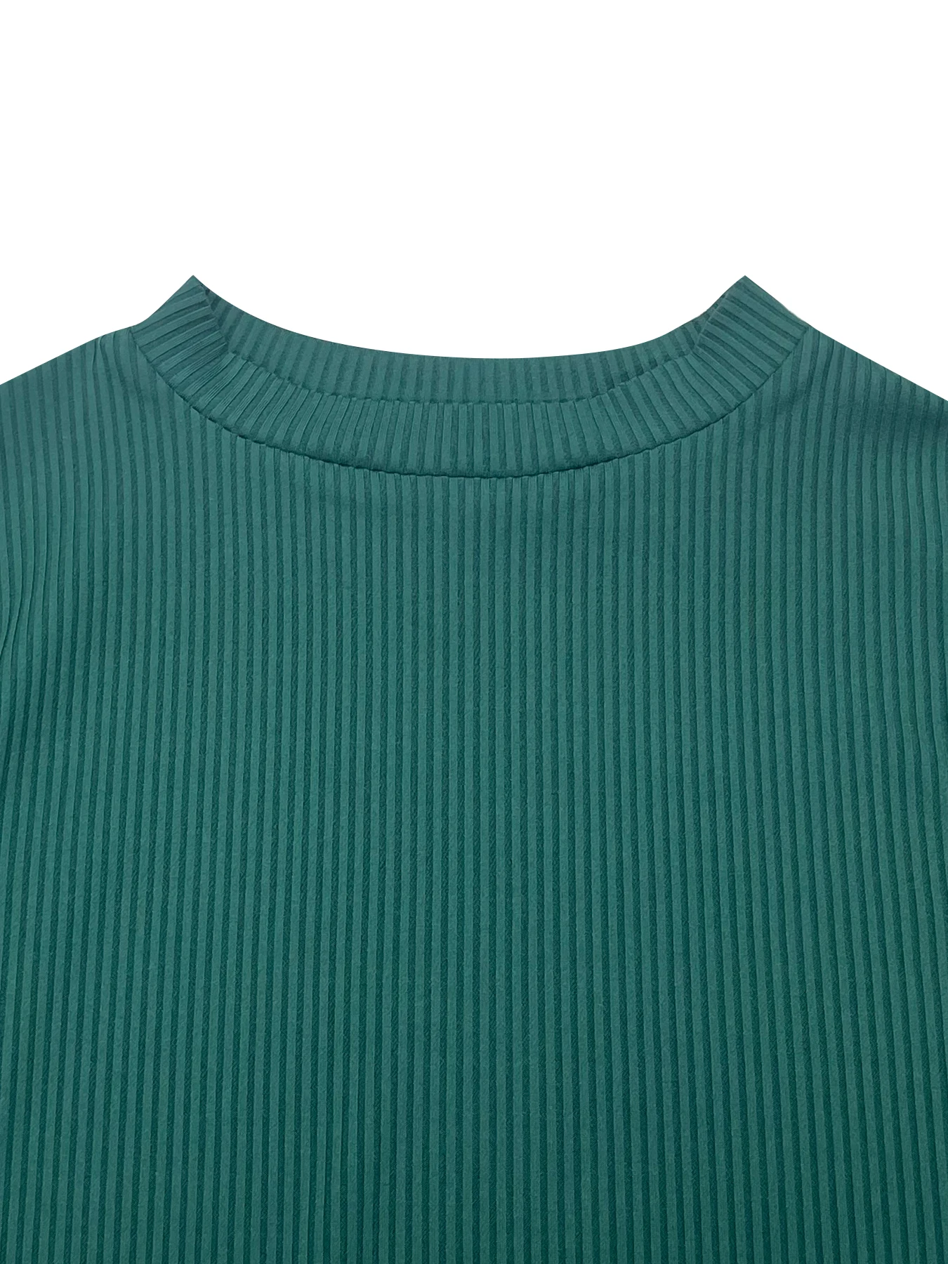 Conjunto feminino estilo europeu com gola simulada, manga curta e saia maxi bodycon assimétrica, conjunto de duas peças