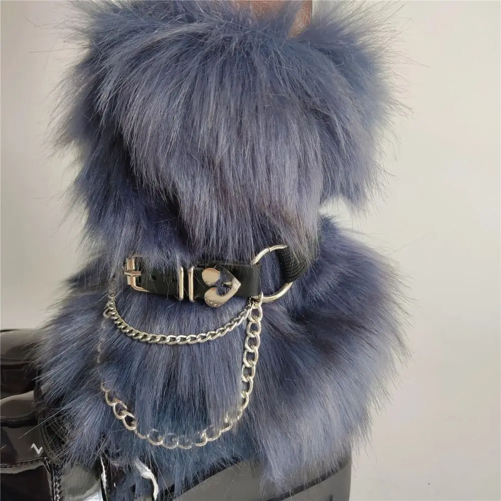 موضة Y2K الشتاء تدفئة الساق Harajuku غطاء للقدم أفخم أغطية الساق لوليتا JK Kawaii جوارب طويلة الشتاء