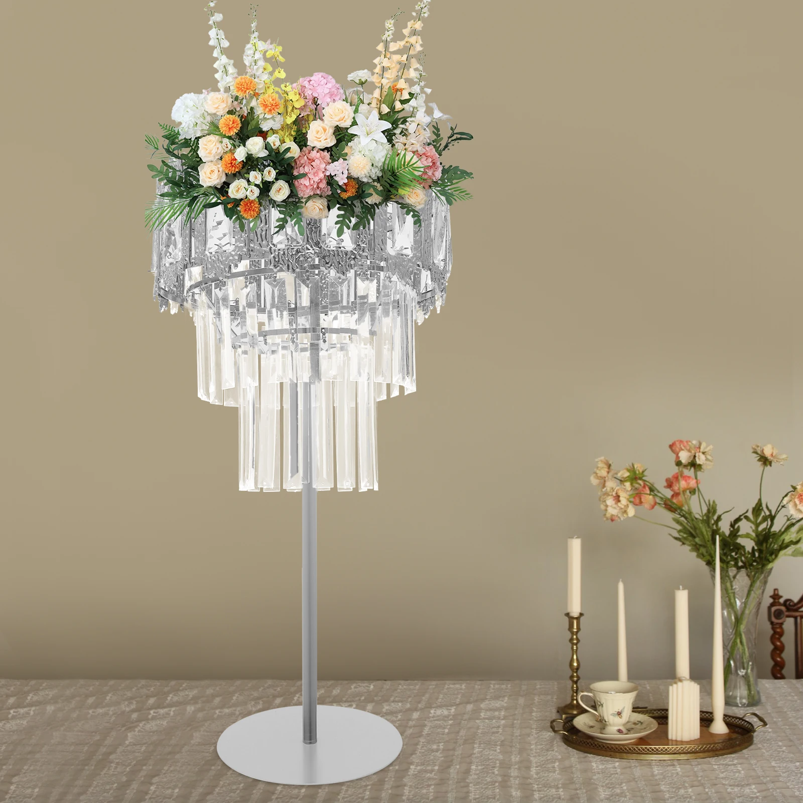 

Flower Holder for Wedding Flower Stand Centerpiece for Birthday Party Weddings Decoration Flowers Stand