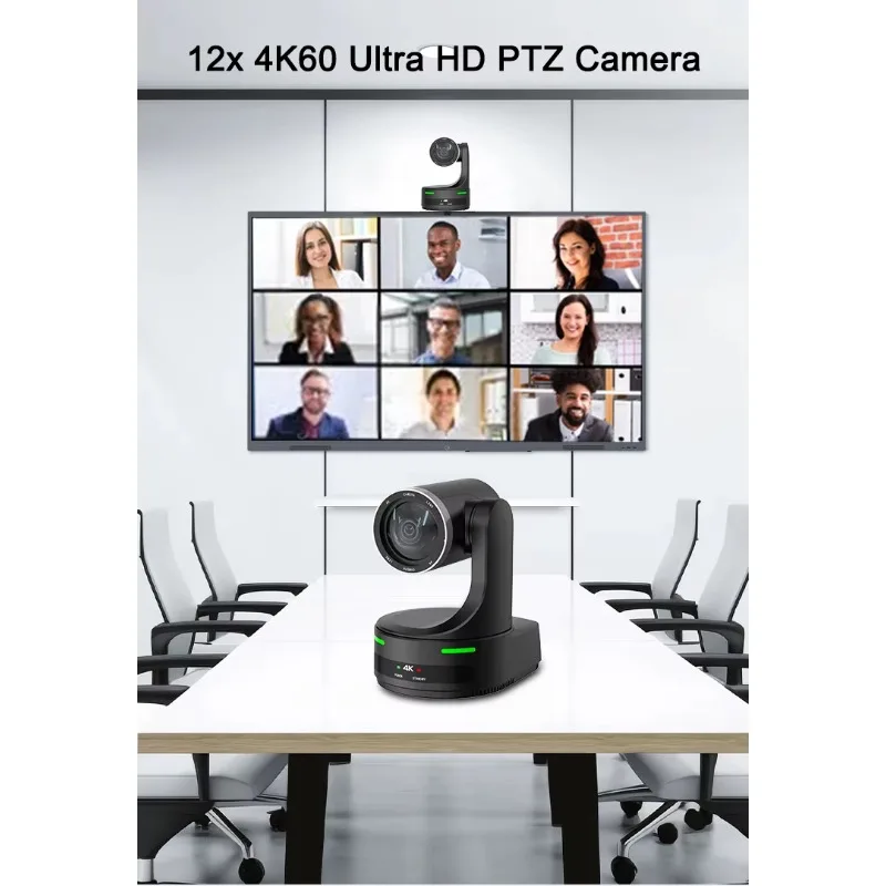 4K 60FPS AI Auto Tracking NDI PTZ 20X Optical Zoom 3G-SDI HDM1 USB3.0 LAN PoE FHD Live Streaming Video for Church