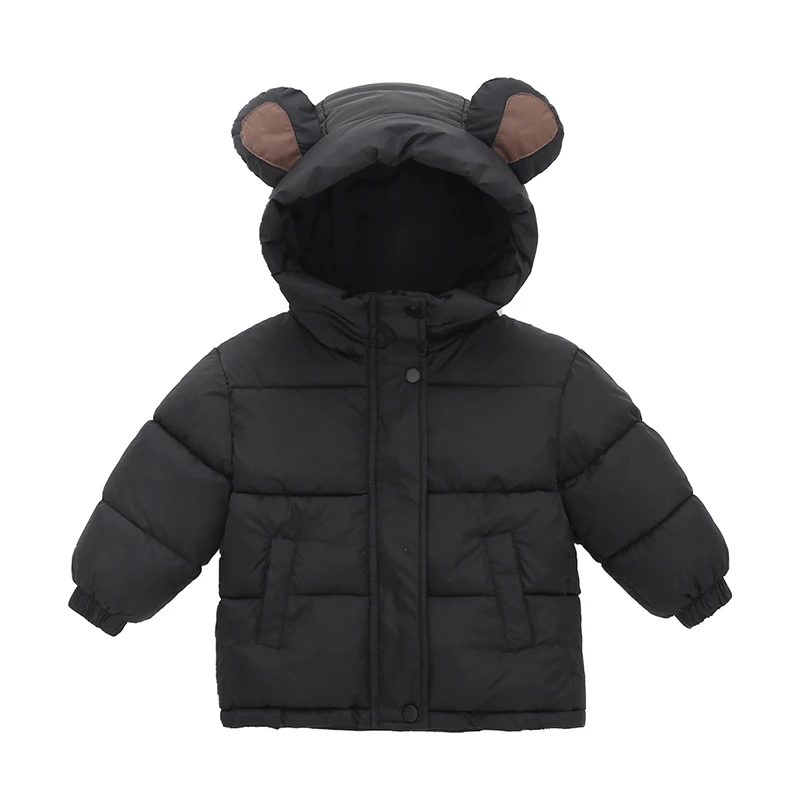 Kids Thicken Jackets Children Down Cotton Outerwear Cold Winter Plush Thick Coat For 2-8 Years Baby Boys Girls Cotton Warm Coats