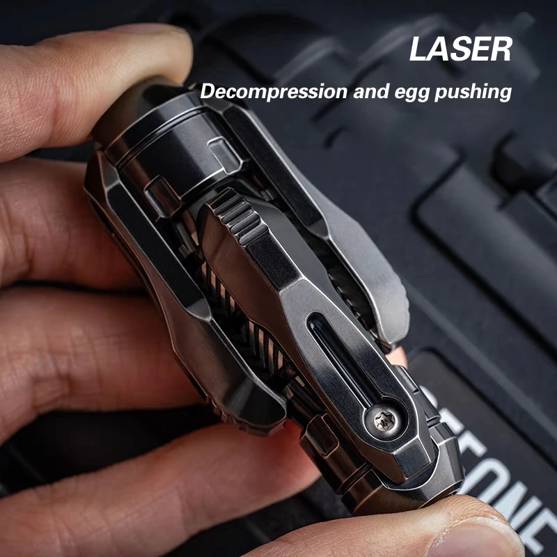 MFedc Metal Laser Magnetic Fidget Slider Adult EDC Push Slider Antistress Decompression Stress Relief ADHD Fingertip Fidget Toys