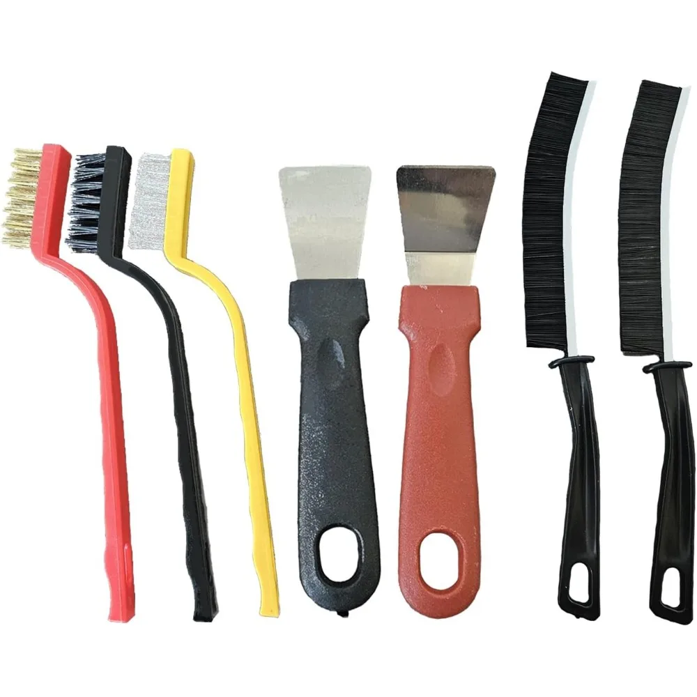 

7 Pcs Multi-Purpose Crevice Cleaning Brush Tool for Stubborn Kitchen Grease Stains, Bathroom Crevices, Window Gutters, Tiles and