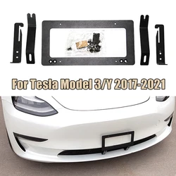 Telaio targa per Tesla Model 3/Y 2017-2021 modifica supporto di montaggio targa americana a perforazione libera