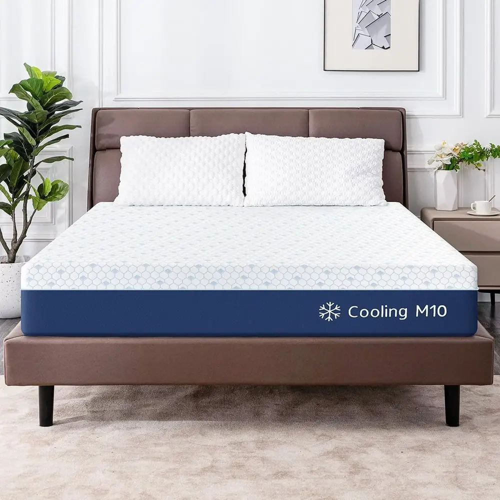 

12 Inch Gel Memory Foam Mattress in a Box, High Density Support, Medium Firm for Improved Sleep and Pressure Relief