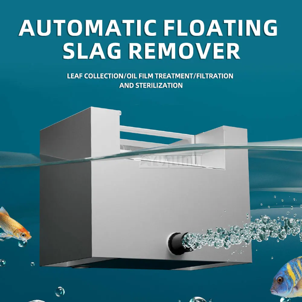 Automatic Floating Fish Pond Filter, Skimmer, Oil Film Remover, Surface Debris Collector, and Fish Pond Aeration Equipment