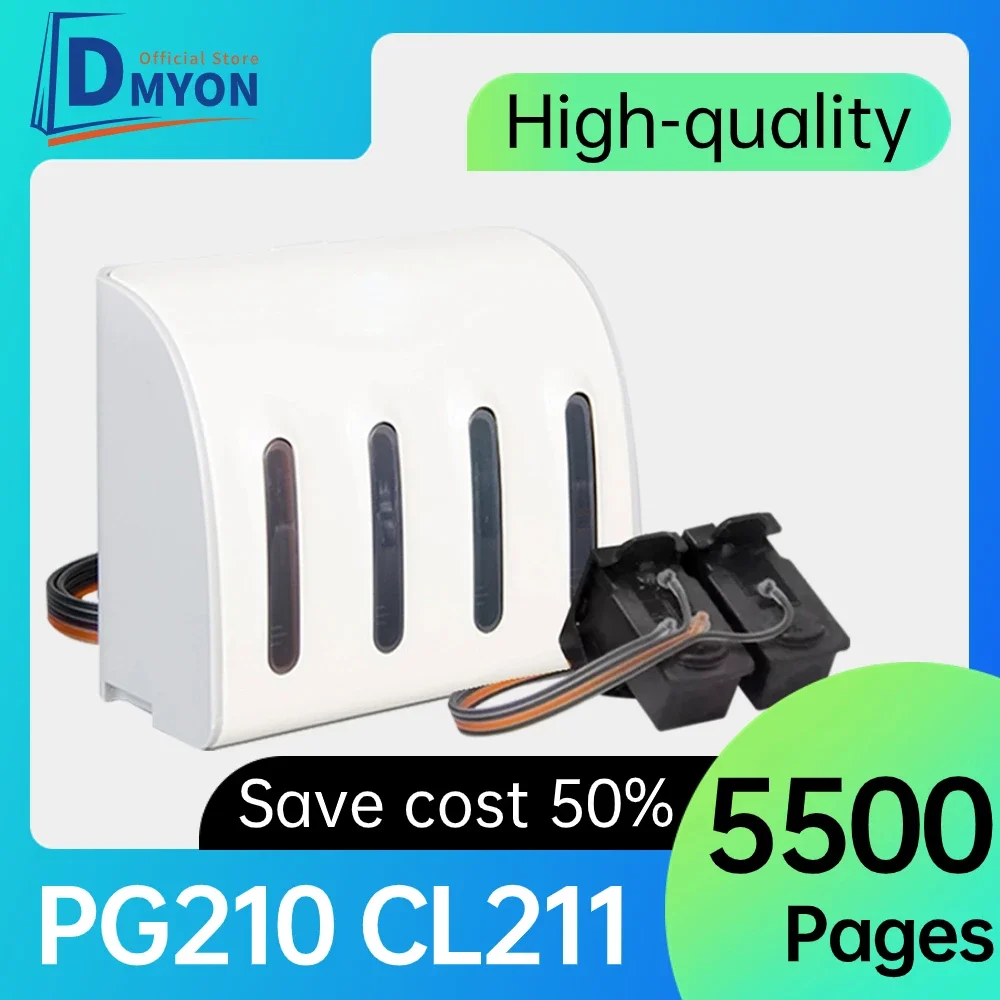 DMYON PG210 CL211 Compatible for Canon MX320 MX330 Continuous Ink Supply System MP280 MP480 MP490 MP495 CISS Cartridge IP2880